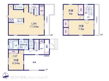 【埼玉県/さいたま市南区太田窪】さいたま市南区太田窪5丁目 新築一戸建て 間取り図