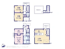 【埼玉県/さいたま市南区南浦和】さいたま市南区南浦和1丁目 新築一戸建て 間取り図