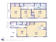 【埼玉県/さいたま市浦和区大東】さいたま市浦和区大東2丁目 新築一戸建て 間取り図