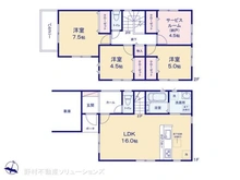 【埼玉県/さいたま市緑区大字中尾】さいたま市緑区大字中尾 新築一戸建て 間取り図