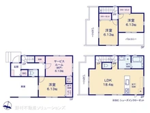 【埼玉県/さいたま市南区文蔵】さいたま市南区文蔵3丁目 新築一戸建て 間取り図