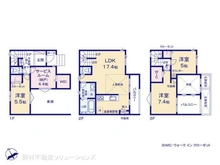 【埼玉県/さいたま市緑区原山】さいたま市緑区原山1丁目 新築一戸建て 間取り図
