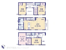 【埼玉県/さいたま市浦和区元町】さいたま市浦和区元町3丁目 新築一戸建て 間取り図