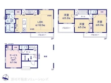 【埼玉県/さいたま市南区文蔵】さいたま市南区文蔵5丁目 新築一戸建て 間取り図