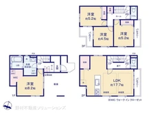 【埼玉県/さいたま市南区文蔵】さいたま市南区文蔵5丁目 新築一戸建て 間取り図