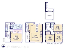 【埼玉県/さいたま市浦和区元町】さいたま市浦和区元町1丁目 新築一戸建て 間取り図