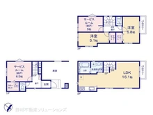 【埼玉県/さいたま市浦和区領家】さいたま市浦和区領家6丁目 新築一戸建て 間取り図