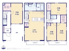 【埼玉県/さいたま市南区辻】さいたま市南区辻1丁目 新築一戸建て 間取り図
