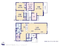 【埼玉県/さいたま市浦和区上木崎】さいたま市浦和区上木崎6丁目 新築一戸建て 間取り図