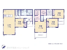 【埼玉県/さいたま市南区大字大谷口】さいたま市南区大字大谷口 新築一戸建て 間取り図