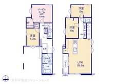 【埼玉県/さいたま市南区大字大谷口】さいたま市南区大字大谷口 新築一戸建て 間取り図