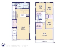 【埼玉県/さいたま市緑区大字大門】さいたま市緑区大字大門 新築一戸建て 間取り図