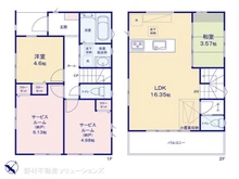 【埼玉県/さいたま市緑区東大門】さいたま市緑区東大門3丁目 新築一戸建て 間取り図