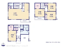 【埼玉県/さいたま市浦和区瀬ヶ崎】さいたま市浦和区瀬ヶ崎4丁目 新築一戸建て 間取り図