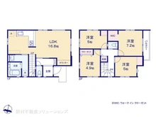 【埼玉県/さいたま市緑区太田窪】さいたま市緑区太田窪1丁目 新築一戸建て 間取り図