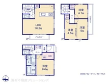 【埼玉県/さいたま市南区大字大谷口】さいたま市南区大字大谷口 新築一戸建て 間取り図