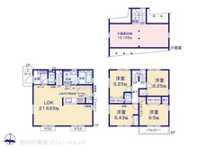 【千葉県/流山市大字西平井】流山市大字西平井 新築一戸建て 間取り図