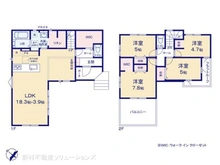 【千葉県/柏市加賀】柏市加賀3丁目 新築一戸建て 間取り図
