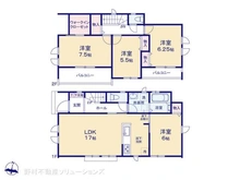 【千葉県/松戸市八ケ崎】松戸市八ケ崎1丁目 新築一戸建て 間取り図