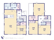 【千葉県/流山市大字鰭ケ崎】流山市大字鰭ケ崎 新築一戸建て 間取り図