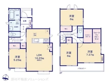 【千葉県/流山市加】流山市加1丁目 新築一戸建て 間取り図