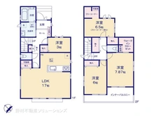 【千葉県/松戸市八ケ崎】松戸市八ケ崎3丁目 新築一戸建て 間取り図
