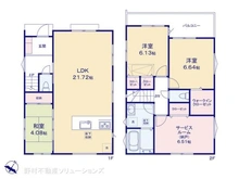 【千葉県/柏市加賀】柏市加賀3丁目 新築一戸建て 間取り図
