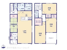 【千葉県/柏市新逆井】柏市新逆井1丁目 新築一戸建て 間取り図