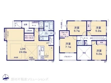 【千葉県/松戸市西馬橋】松戸市西馬橋3丁目 新築一戸建て 間取り図