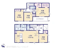 【千葉県/松戸市上本郷】松戸市上本郷 新築一戸建て 間取り図