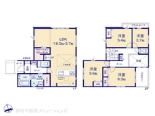 【千葉県/流山市松ケ丘】流山市松ケ丘5丁目 新築一戸建て 間取り図