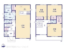 【千葉県/流山市流山】流山市流山4丁目 新築一戸建て 間取り図