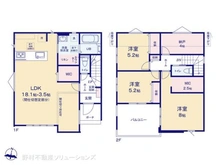 【千葉県/流山市大字東深井】流山市大字東深井 新築一戸建て 間取り図