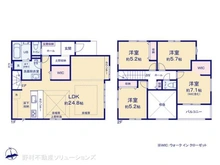 【千葉県/松戸市新松戸南】松戸市新松戸南2丁目 新築一戸建て 間取り図