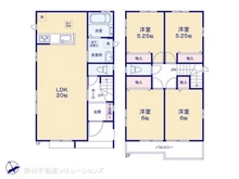 【千葉県/柏市南増尾】柏市南増尾3丁目 新築一戸建て 間取り図