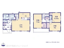 【千葉県/柏市十余二】柏市十余二 新築一戸建て 間取り図