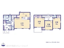 【千葉県/柏市十余二】柏市十余二 新築一戸建て 間取り図