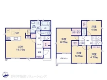 【千葉県/流山市松ケ丘】流山市松ケ丘5丁目 新築一戸建て 間取り図