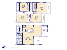 【千葉県/松戸市常盤平】松戸市常盤平4丁目 新築一戸建て 間取り図