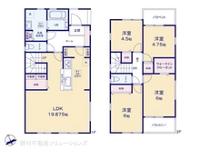 【千葉県/松戸市常盤平】松戸市常盤平4丁目 新築一戸建て 間取り図