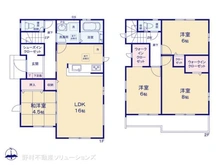 【千葉県/松戸市古ケ崎】松戸市古ケ崎3丁目 新築一戸建て 間取り図