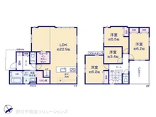 【千葉県/松戸市日暮】松戸市日暮8丁目 新築一戸建て 間取り図