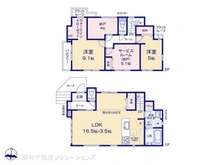 【千葉県/松戸市中金杉】松戸市中金杉2丁目 新築一戸建て 間取り図