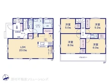 【千葉県/松戸市五香】松戸市五香4丁目 新築一戸建て 間取り図