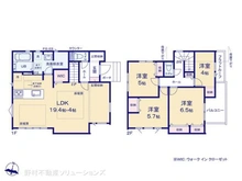 【千葉県/流山市江戸川台西】流山市江戸川台西1丁目 新築一戸建て 間取り図