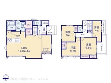 【千葉県/流山市前ケ崎】流山市前ケ崎 新築一戸建て 間取り図