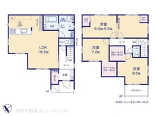 【千葉県/柏市松ケ崎】柏市松ケ崎 新築一戸建て 間取り図