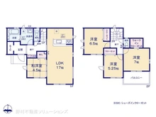 【千葉県/松戸市松飛台】松戸市松飛台 新築一戸建て 間取り図