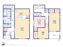 【千葉県/柏市藤心】柏市藤心1丁目 新築一戸建て 間取り図
