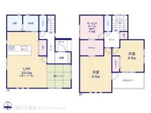 【千葉県/松戸市常盤平】松戸市常盤平4丁目 新築一戸建て 間取り図